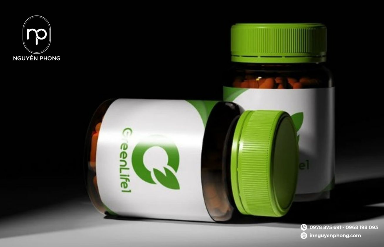 Logo y tế in trên tem nhãn thuốc